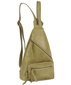 Fashion Convertible Sling Bag Backpack JNM-0112 SAGE